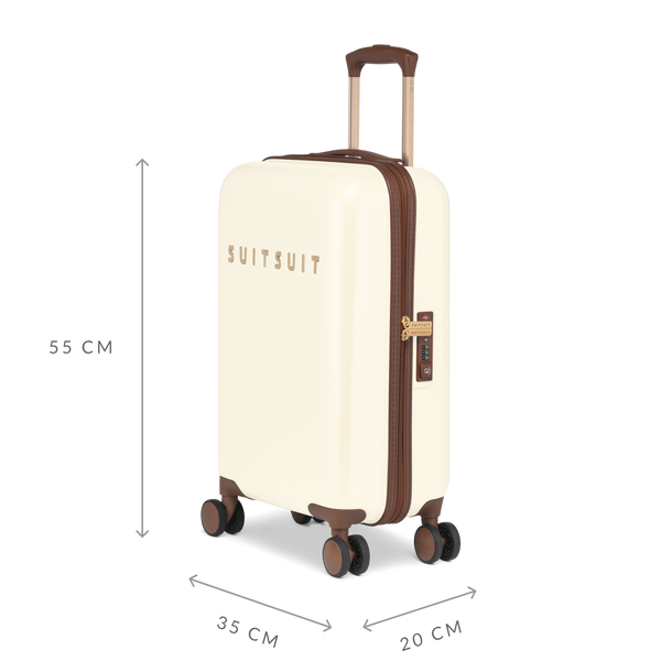 Fab Seventies - Antique White - Ensemble de Bagages (20/24/76 cm)