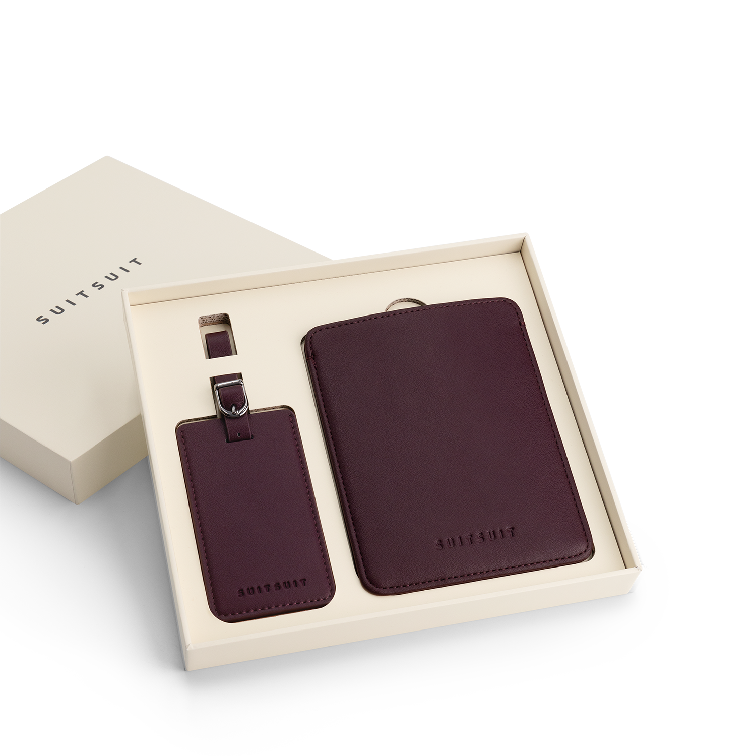 Mystique - Cherry Lacquer - Sleeve de passeport & Étiquette de Bagage M