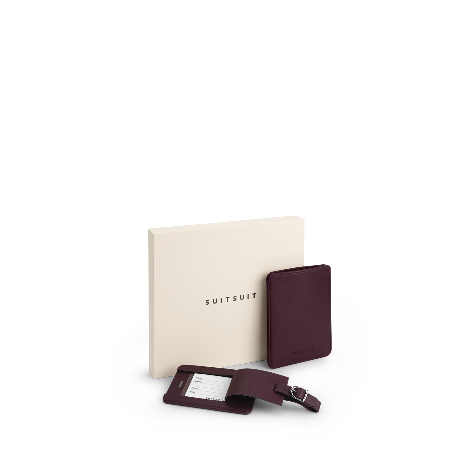Mystique - Cherry Lacquer - Sleeve de passeport & Étiquette de Bagage L