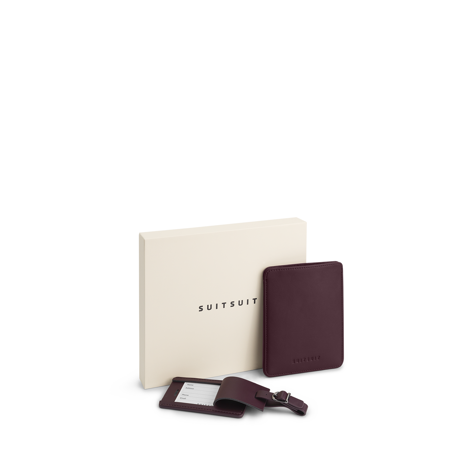 Mystique - Cherry Lacquer - Sleeve de passeport & Étiquette de Bagage M