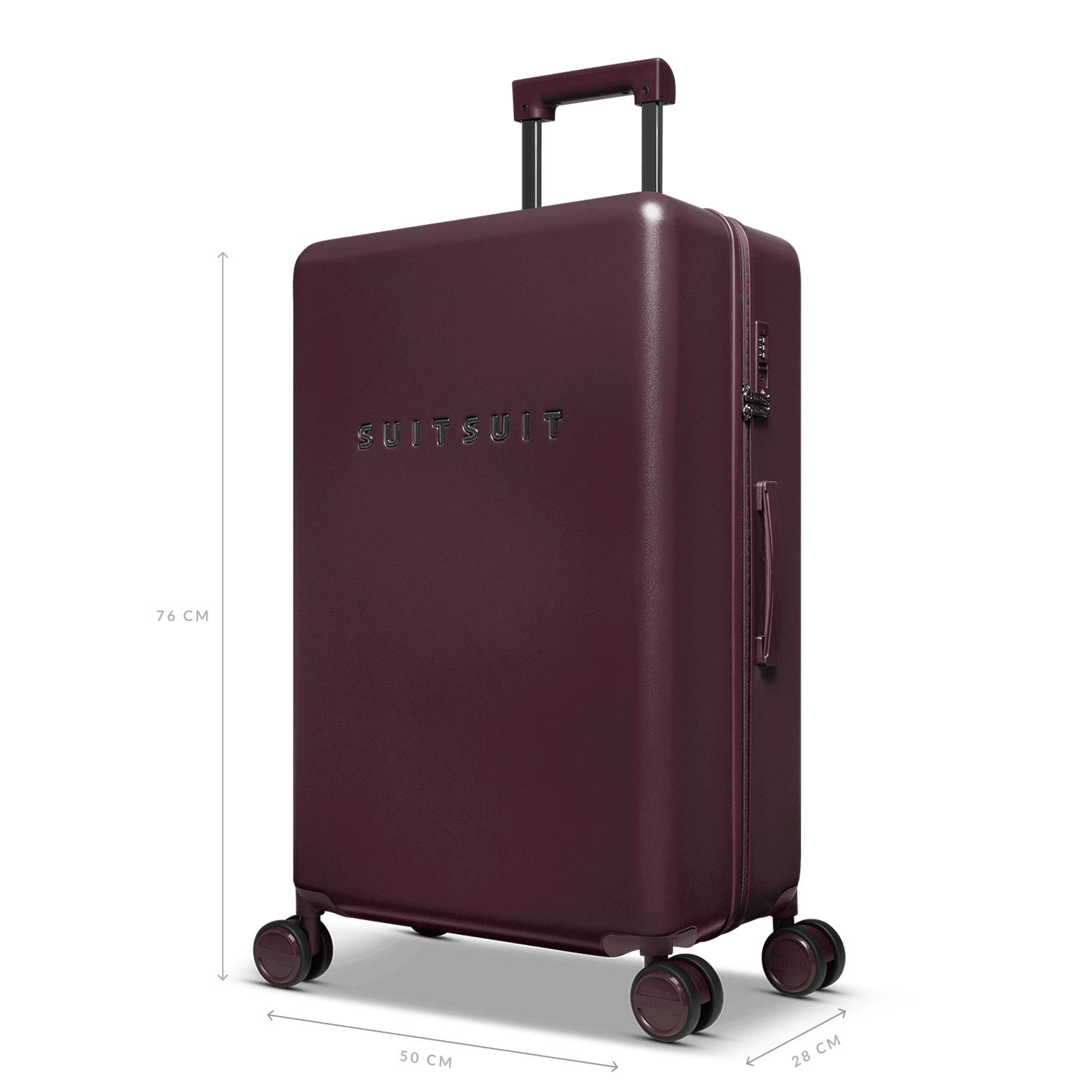 Mystique - Cherry Lacquer - Ensemble de Bagages (20/24/76 cm)