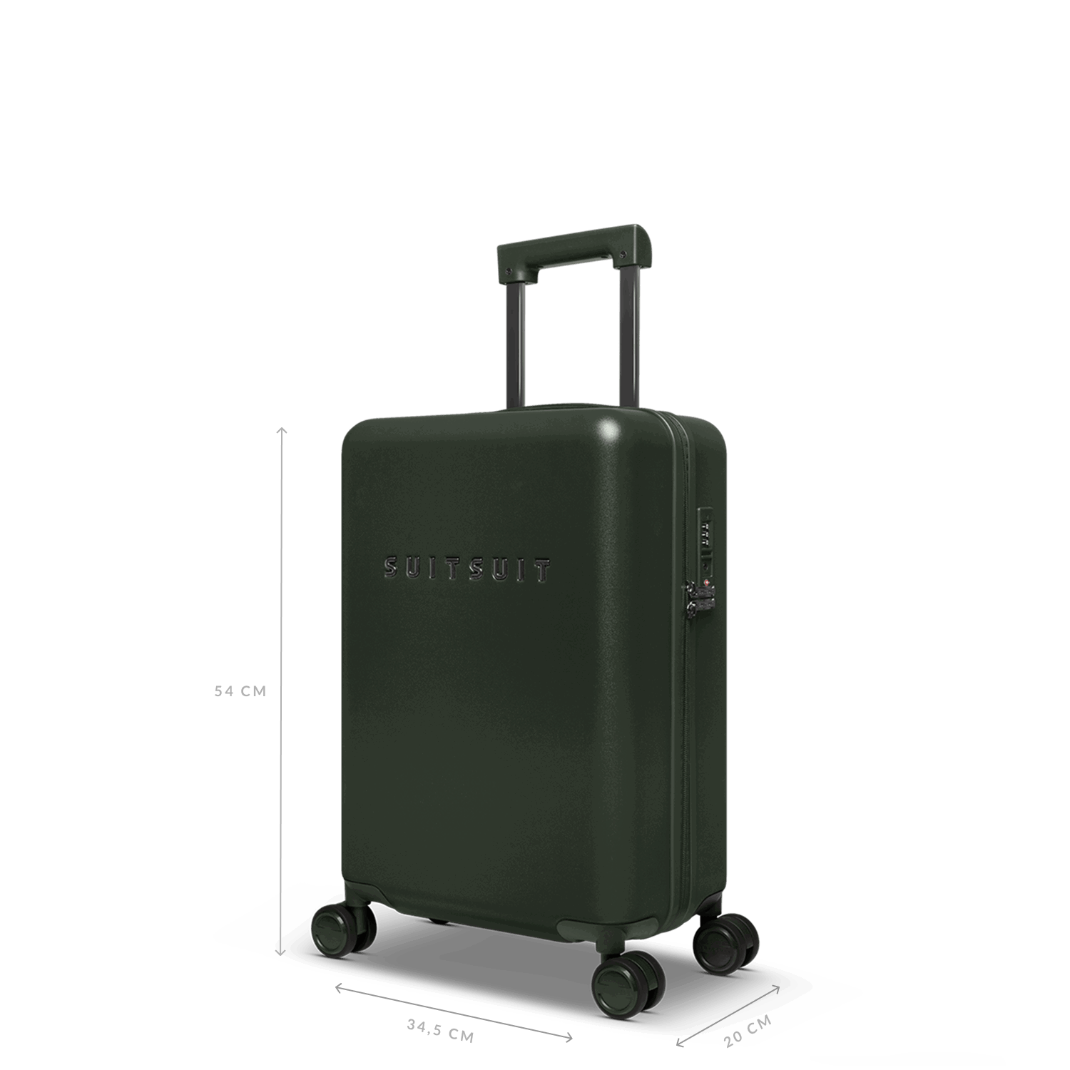 Mystique - Dark Olive - Ensemble de Bagages (20/24/76 cm)