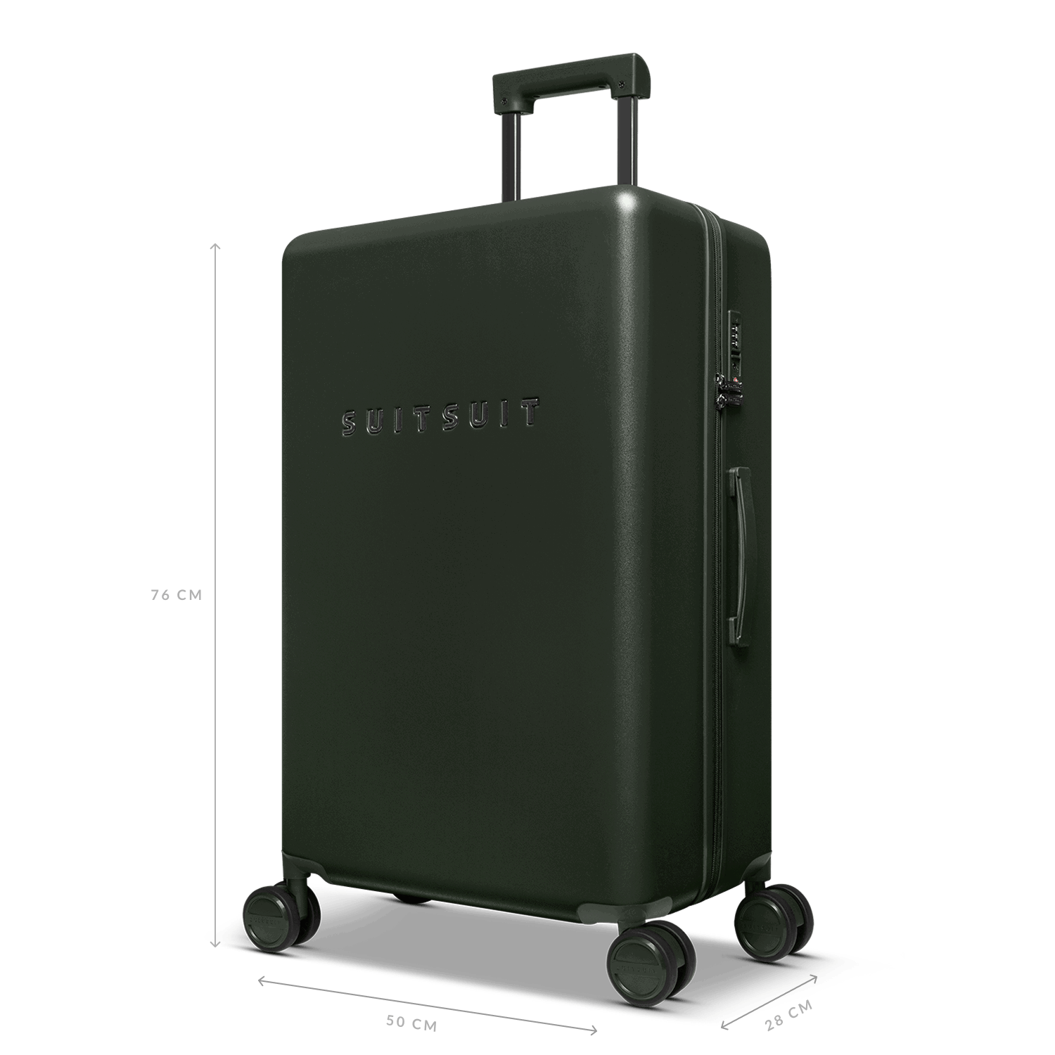 Mystique - Dark Olive - Ensemble de Bagages (20/24/76 cm)