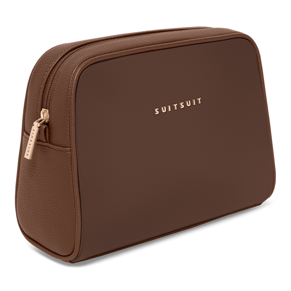 Serenity - Chocolate Brown - Trousse de Toilette XL Et sac de maquillage