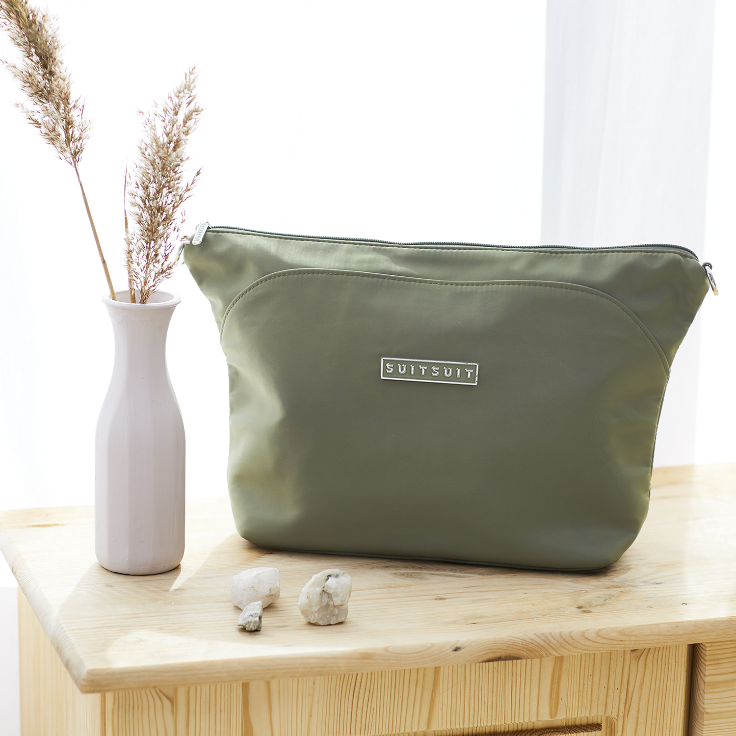 Natura - Dark Olive - Trousse de Toilette  Xl