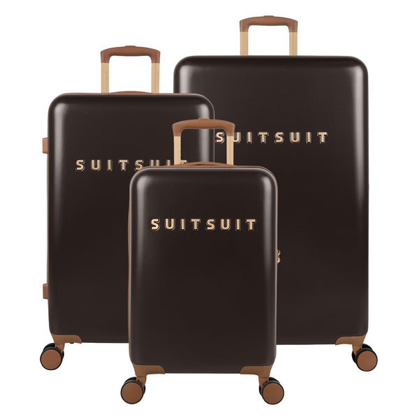 Fab Seventies Classic - Espresso Black - Ensemble de Bagages (20/24/76 cm)