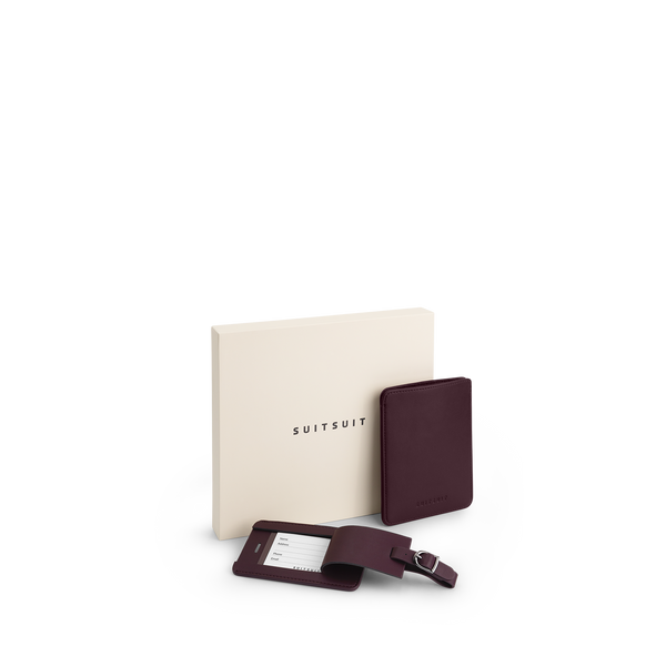 Mystique - Cherry Lacquer - Sleeve de passeport & Étiquette de Bagage L
