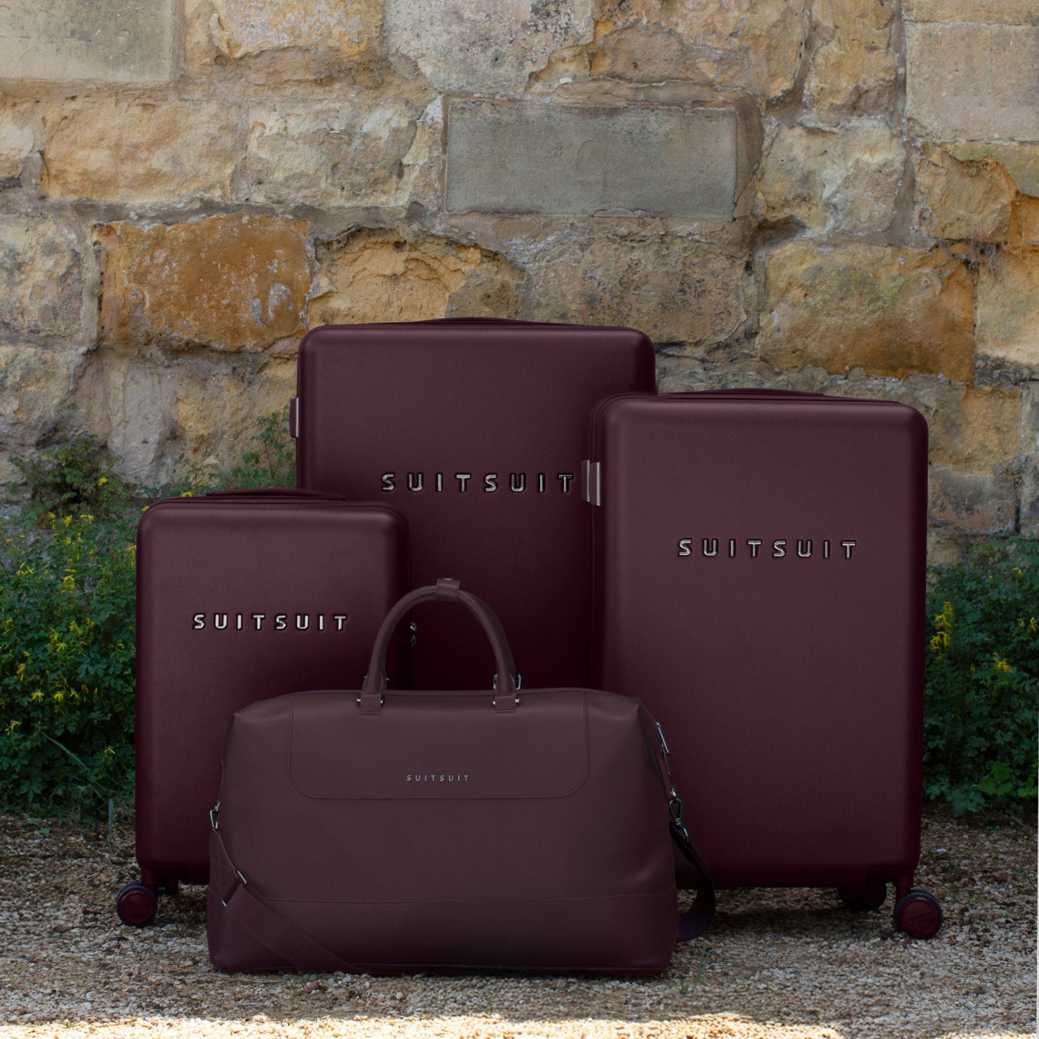 Mystique - Cherry Lacquer - Ensemble de Bagages (20/24/76 cm)