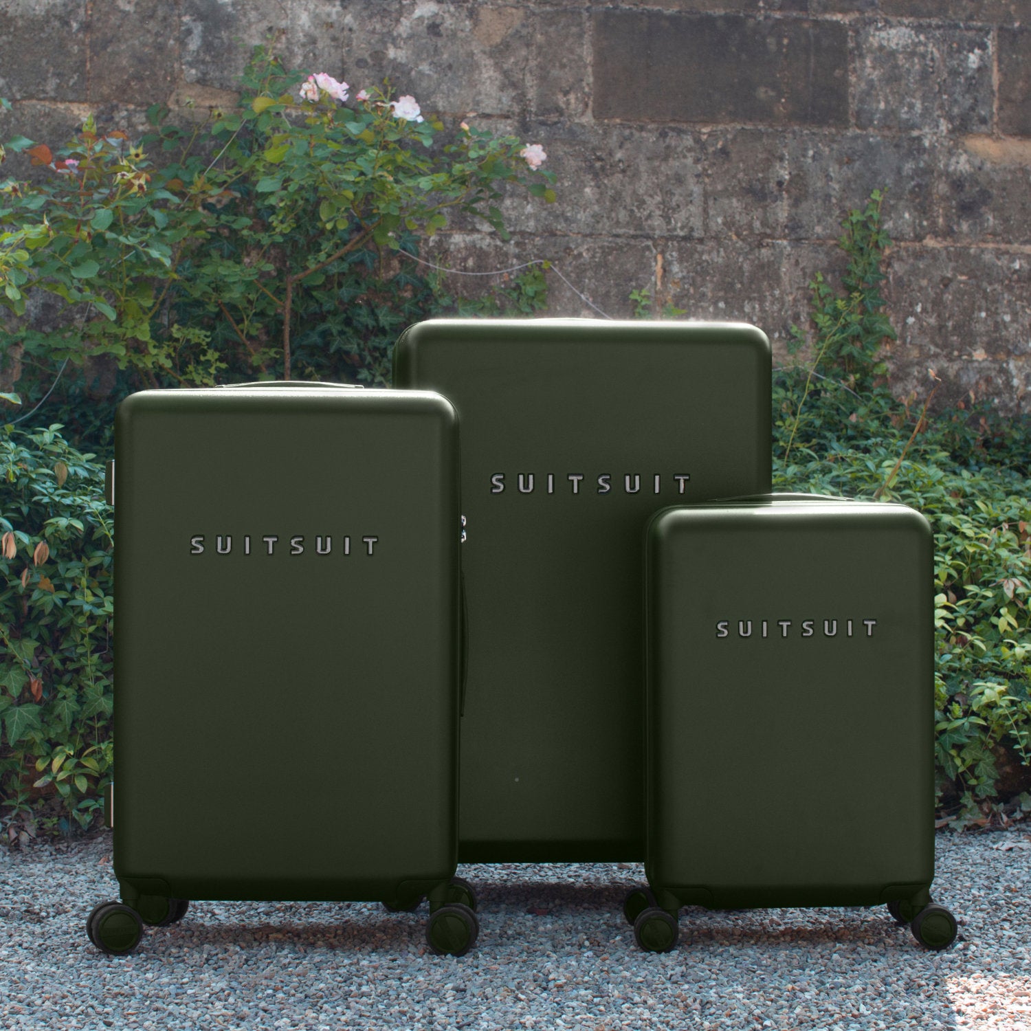 Mystique - Dark Olive - Ensemble de Bagages (20/24/76 cm)