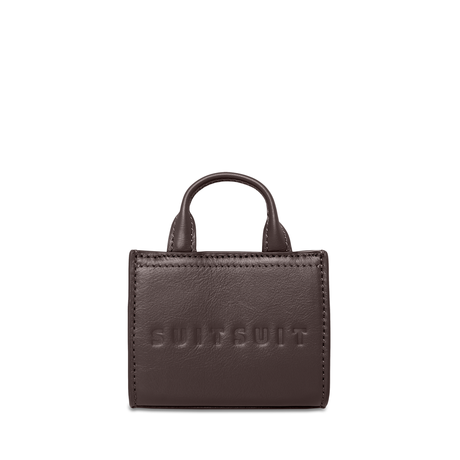 Fab Seventies Special Edition - Chocolate Brown - Micro Cross Body Bag (Cuir Lisse)