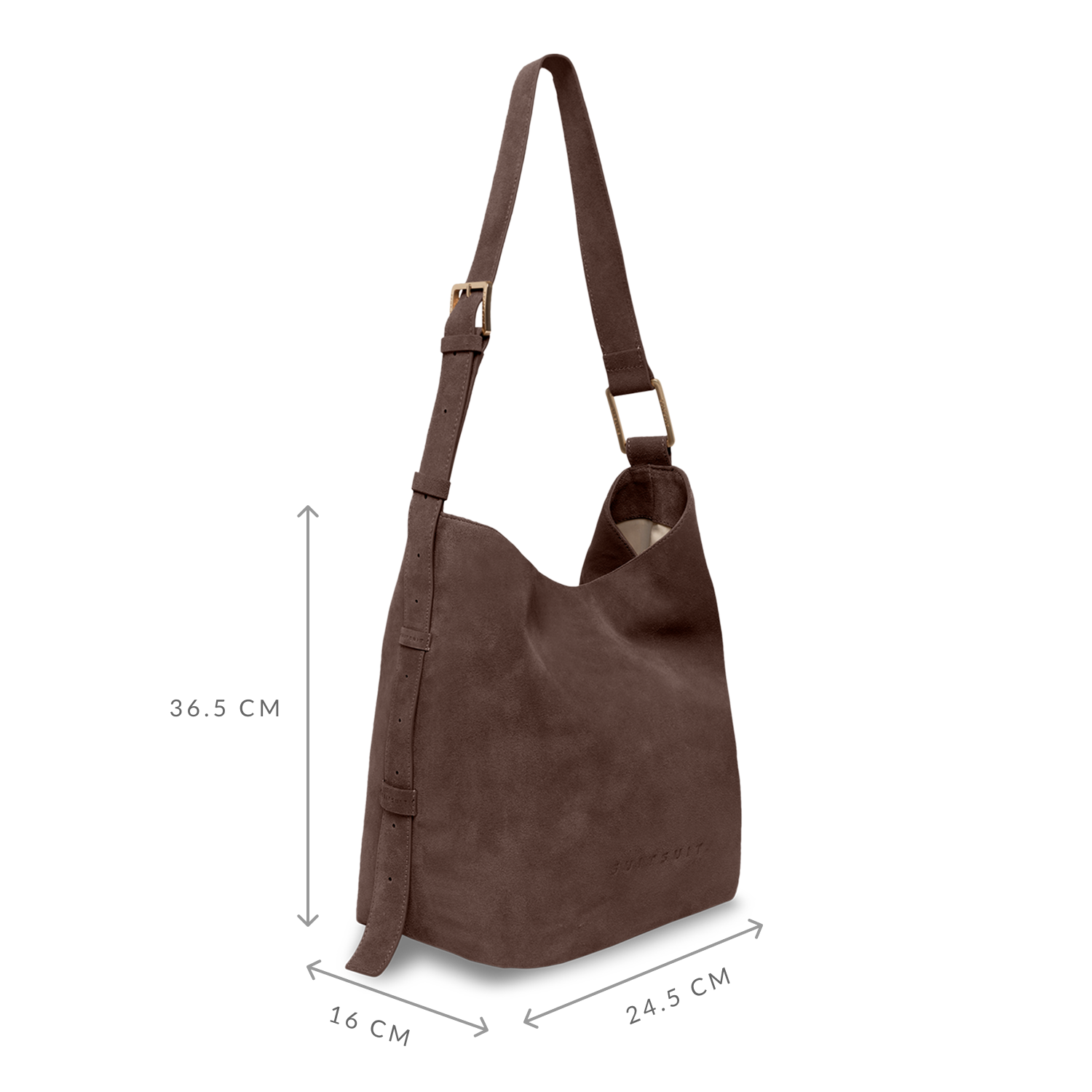 Fab Seventies Special Edition - Chocolate Brown - Slouchy Bag (Suede)