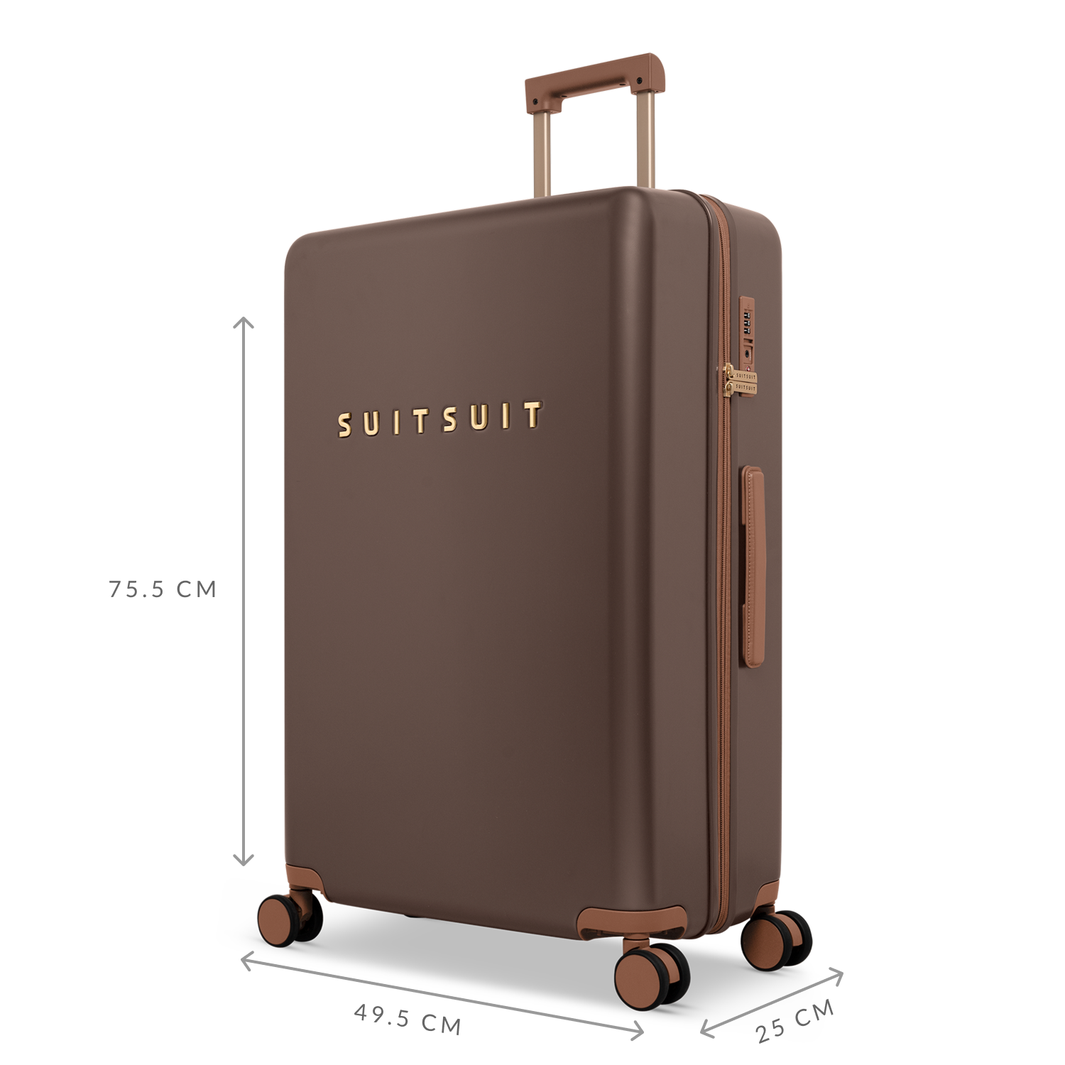 Fab Seventies Special Edition - Chocolate Brown - Safe Travels Set (76 CM)