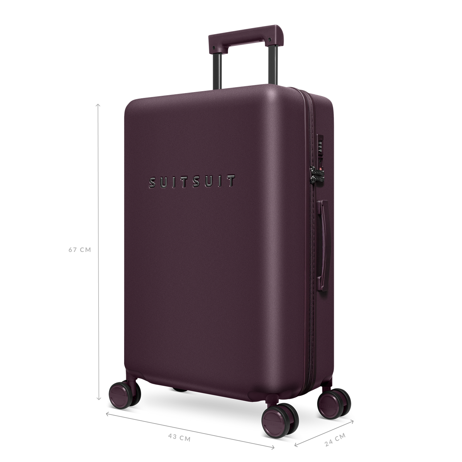 Mystique - Cherry Lacquer - Ensemble de Bagages (55/66/76 cm)