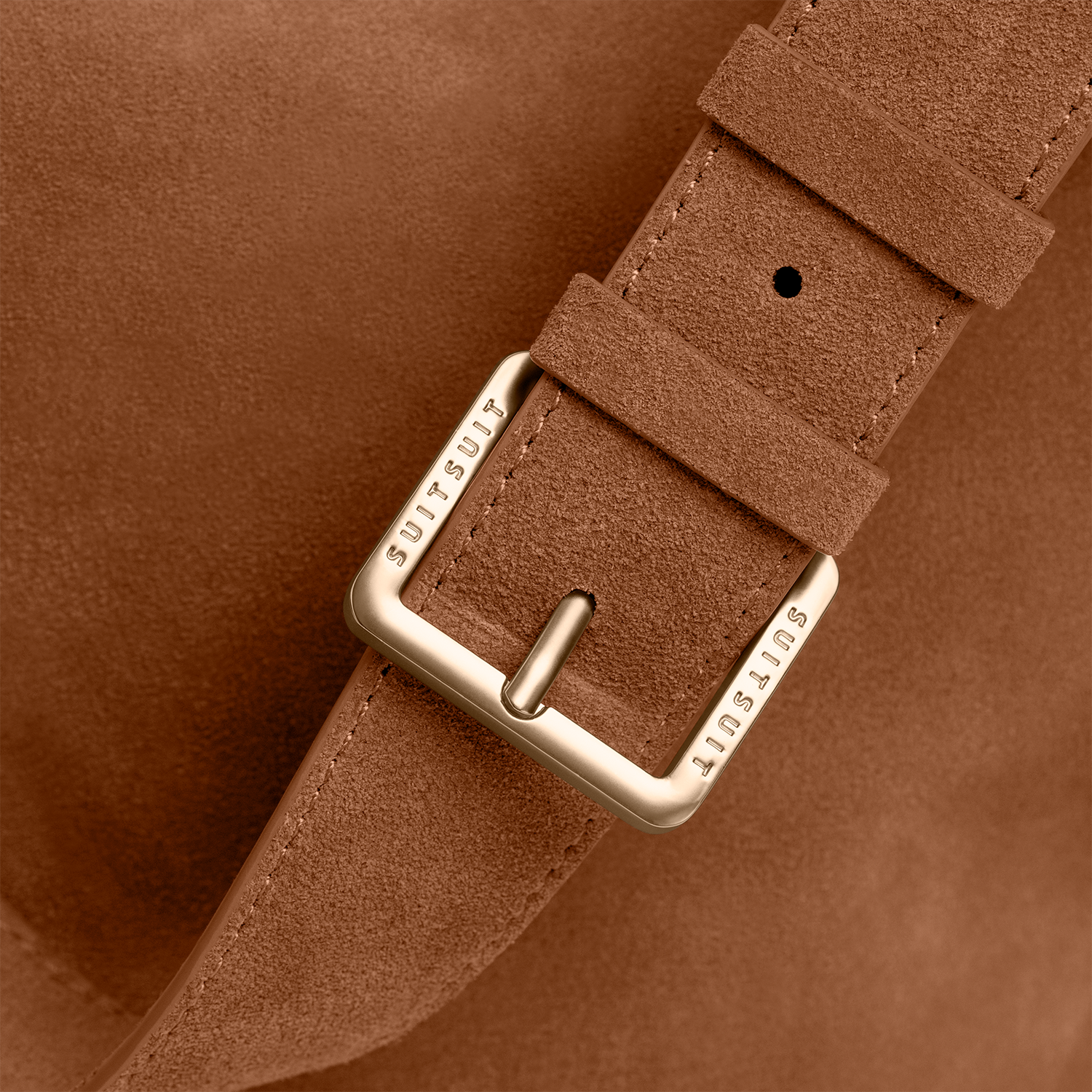 Serenity - Caramel Café - Slouchy Bag (Cuir Lisse)