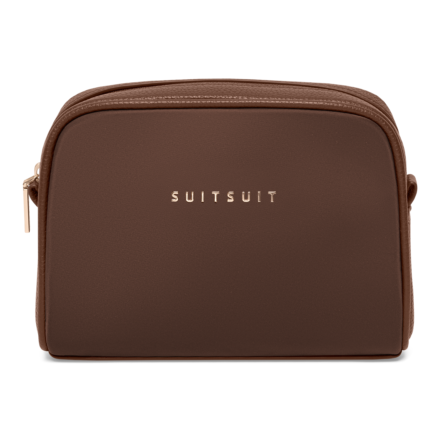 Serenity - Chocolate Brown - Trousse de Toilette XL Et sac de maquillage