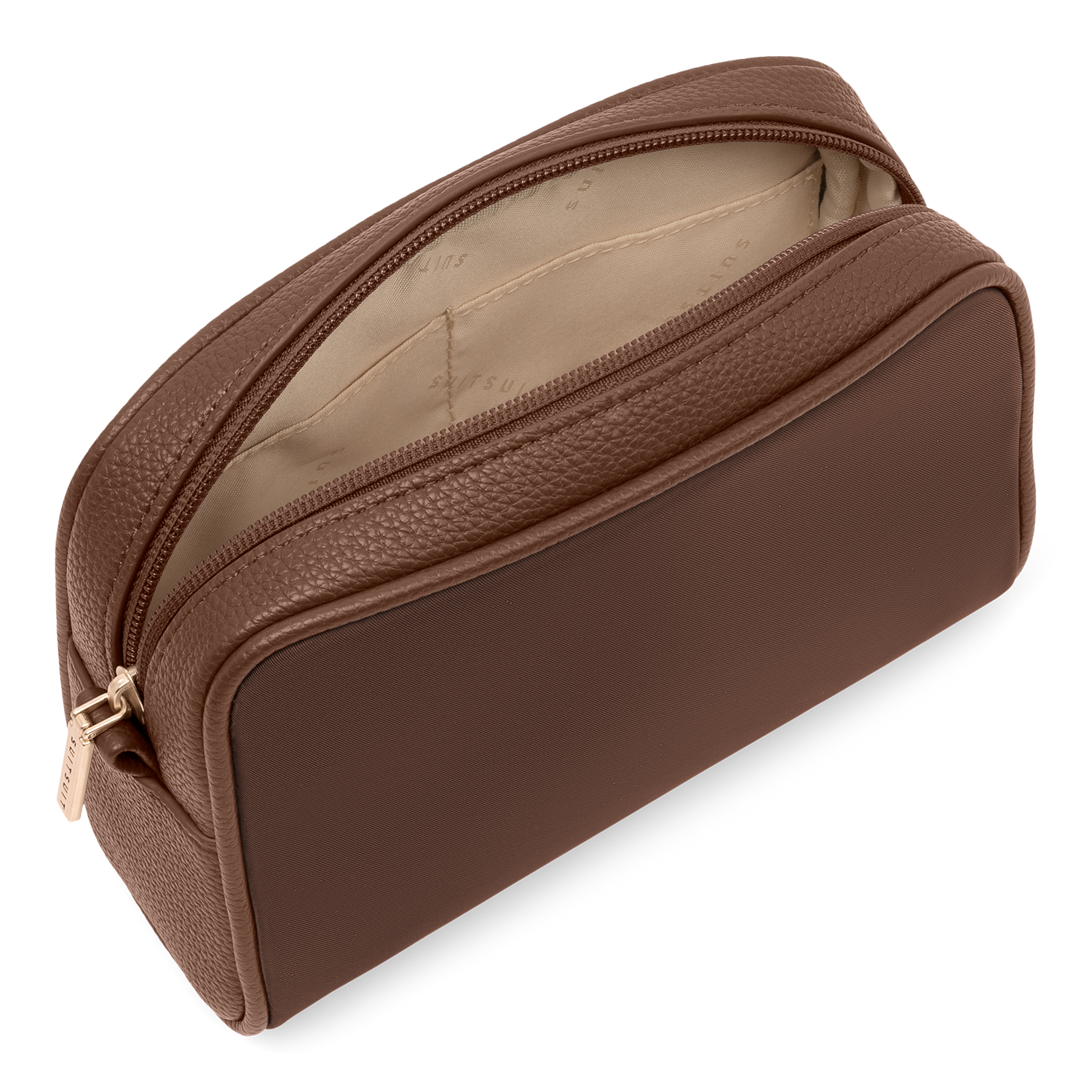 Serenity - Chocolate Brown - Trousse de Toilette XL Et sac de maquillage