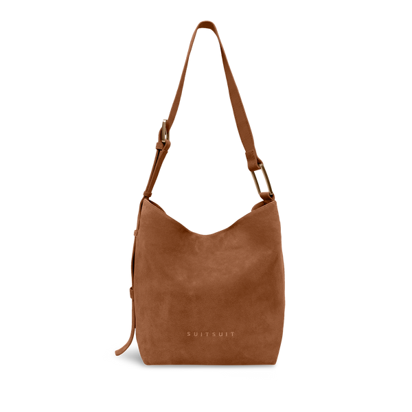 Serenity - Caramel Café - Slouchy Bag (Cuir Lisse)