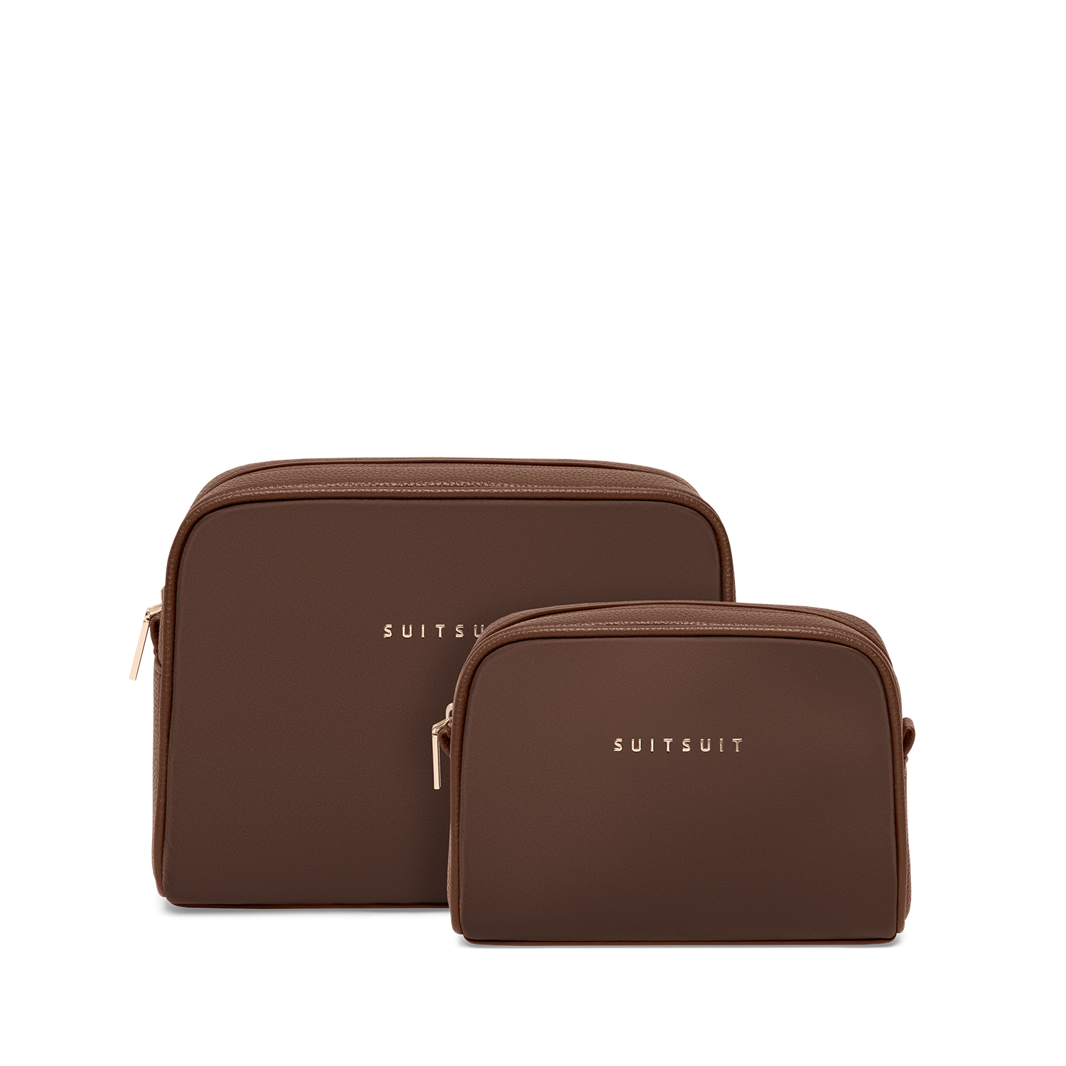 Serenity - Chocolate Brown - Trousse de Toilette XL Et sac de maquillage