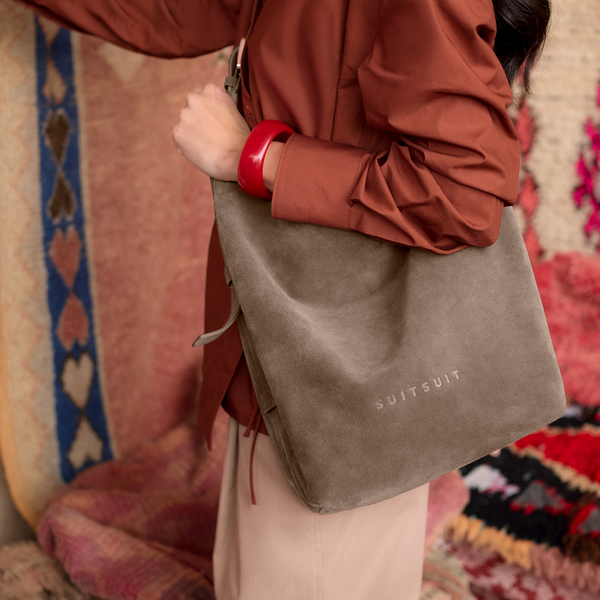 Serenity - Moon Stone - Slouchy Bag (Cuir Lisse)