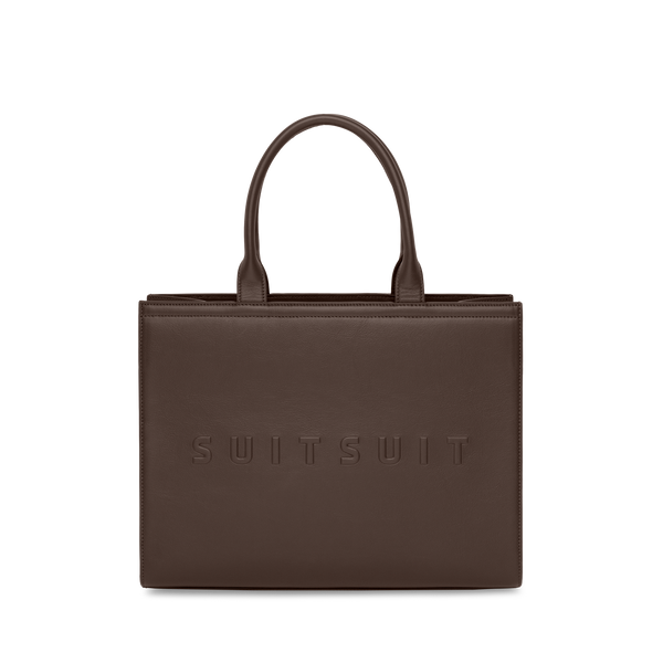 Serenity - Chocolate Brown - Shopper (Cuir Lisse)
