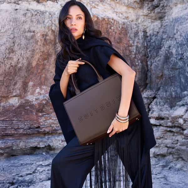 Serenity - Chocolate Brown - Shopper (Cuir Lisse)
