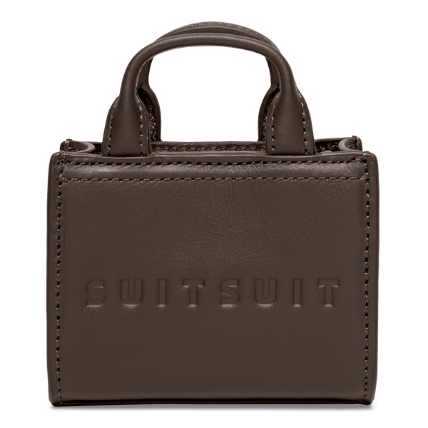 Serenity - Chocolate Brown - Micro Cross Body Bag (Cuir Lisse)
