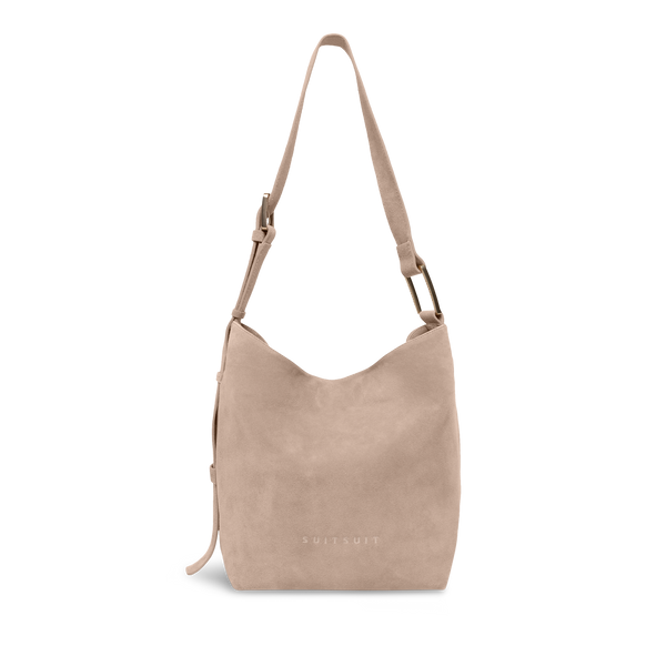Serenity - Sandy Brown - Slouchy Bag (Cuir Lisse)