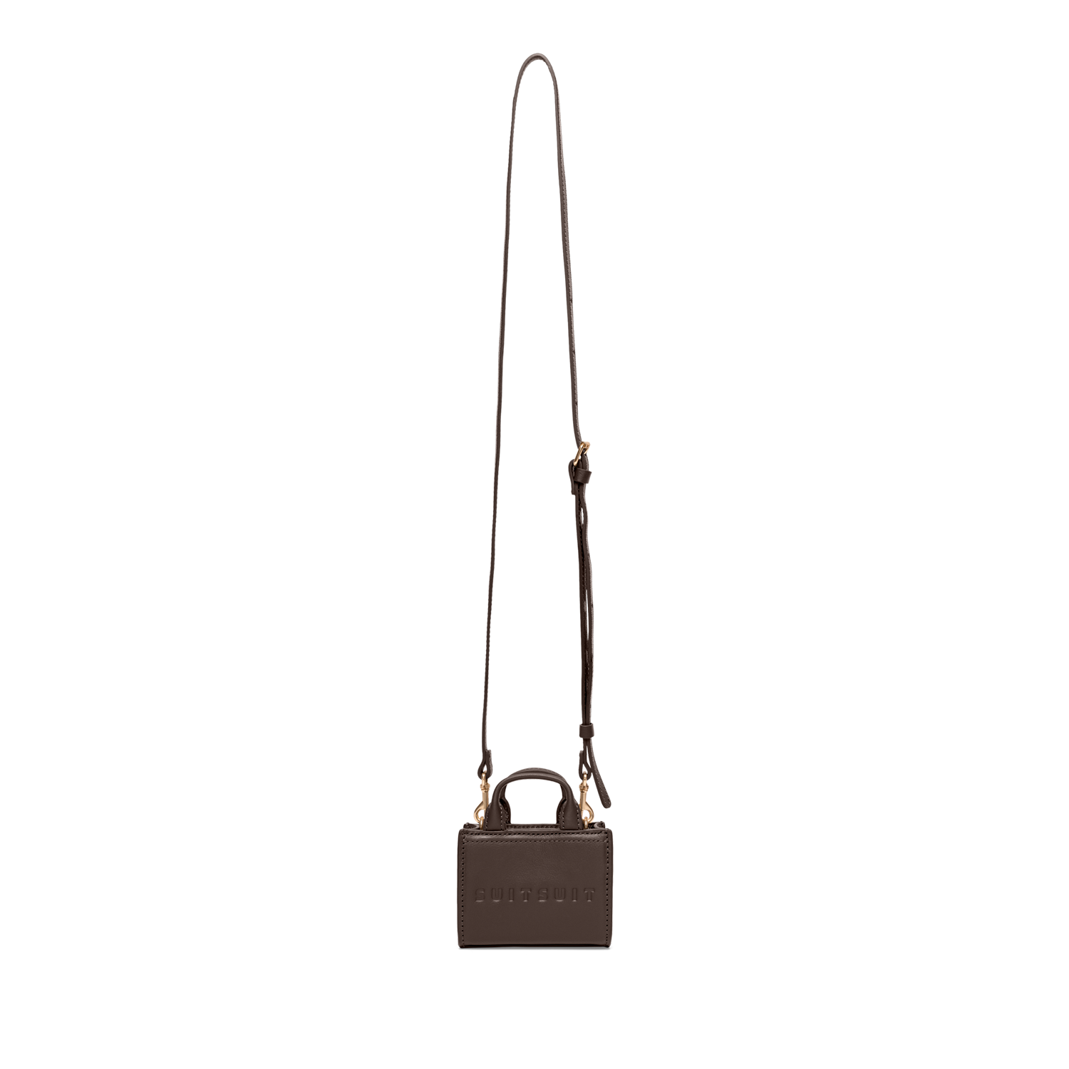 Serenity - Chocolate Brown - Micro Cross Body Bag (Cuir Lisse)
