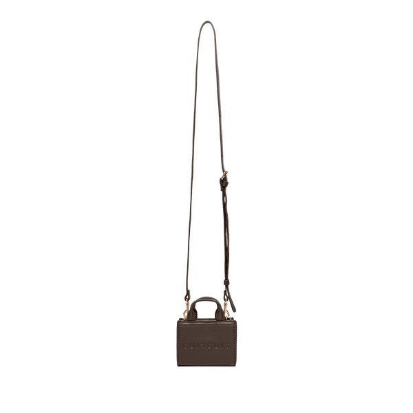 Serenity - Chocolate Brown - Micro Cross Body Bag (Cuir Lisse)
