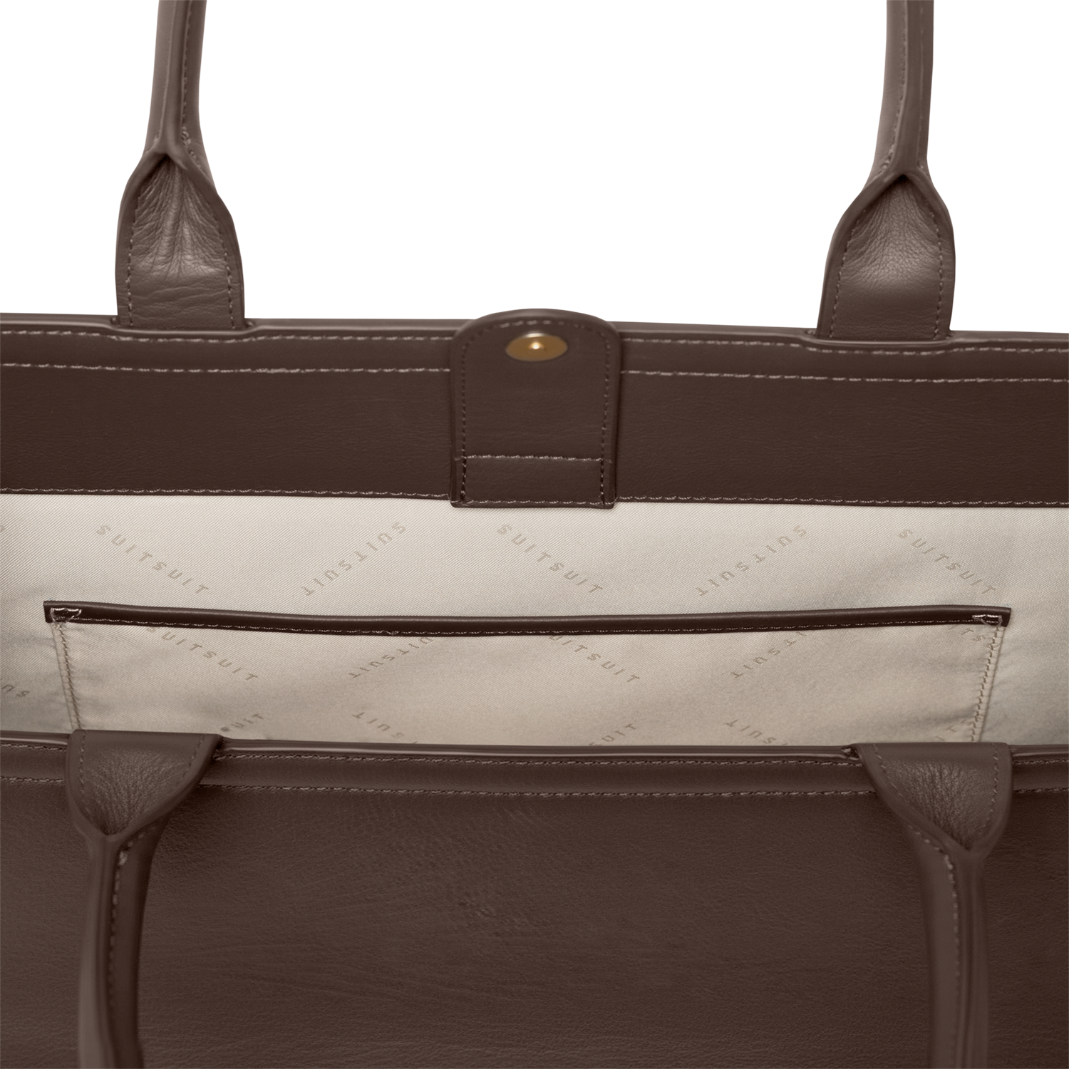 Serenity - Chocolate Brown - Shopper (Cuir Lisse)
