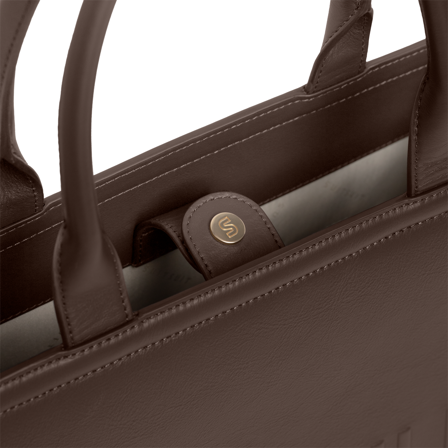 Serenity - Chocolate Brown - Shopper (Cuir Lisse)
