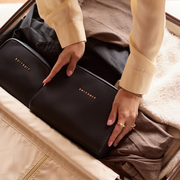 Serenity - Black Olive - Trousse de Toilette XL Et sac de maquillage