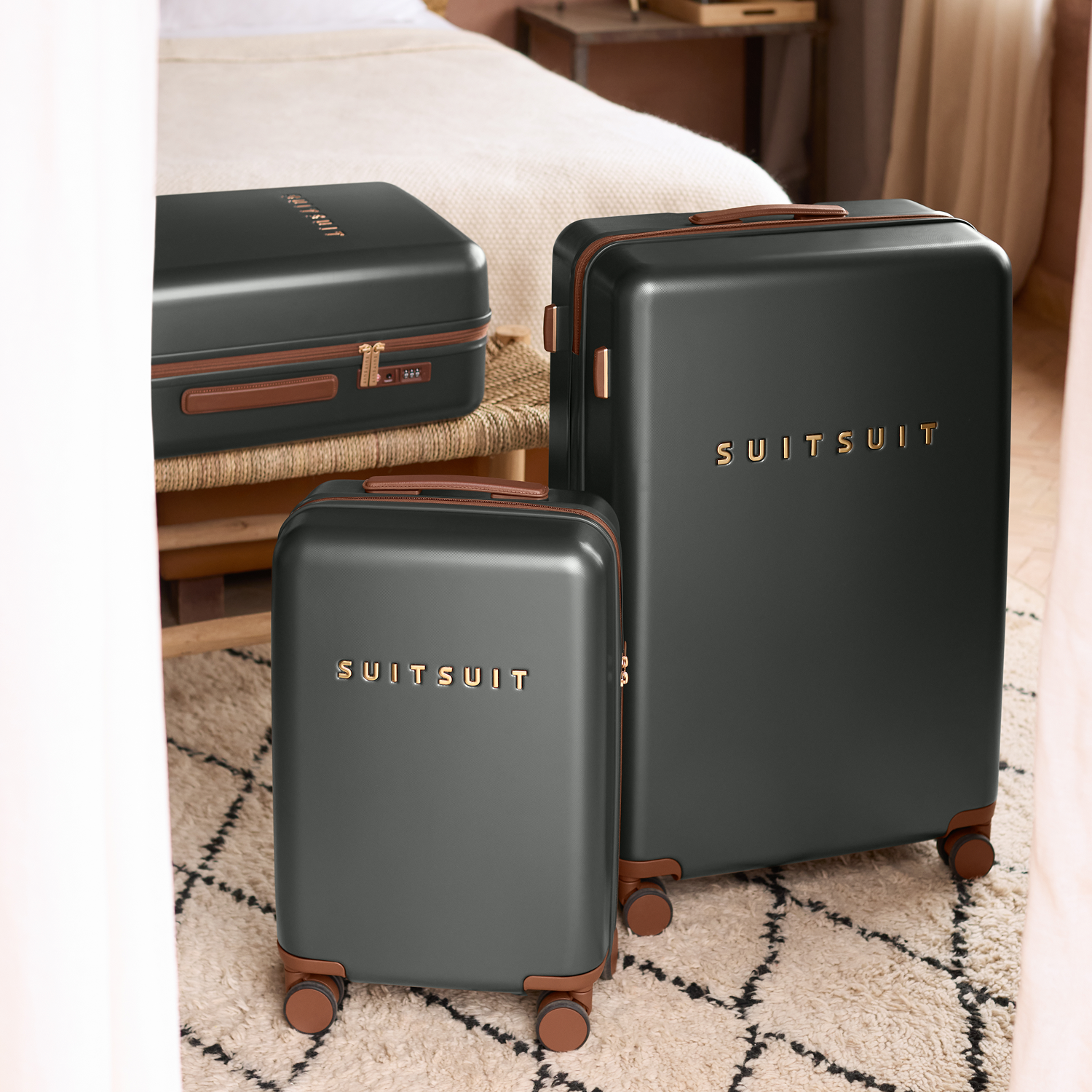 Serenity - Atlantic Deep - Ensemble de Bagages (55/66/76 cm)