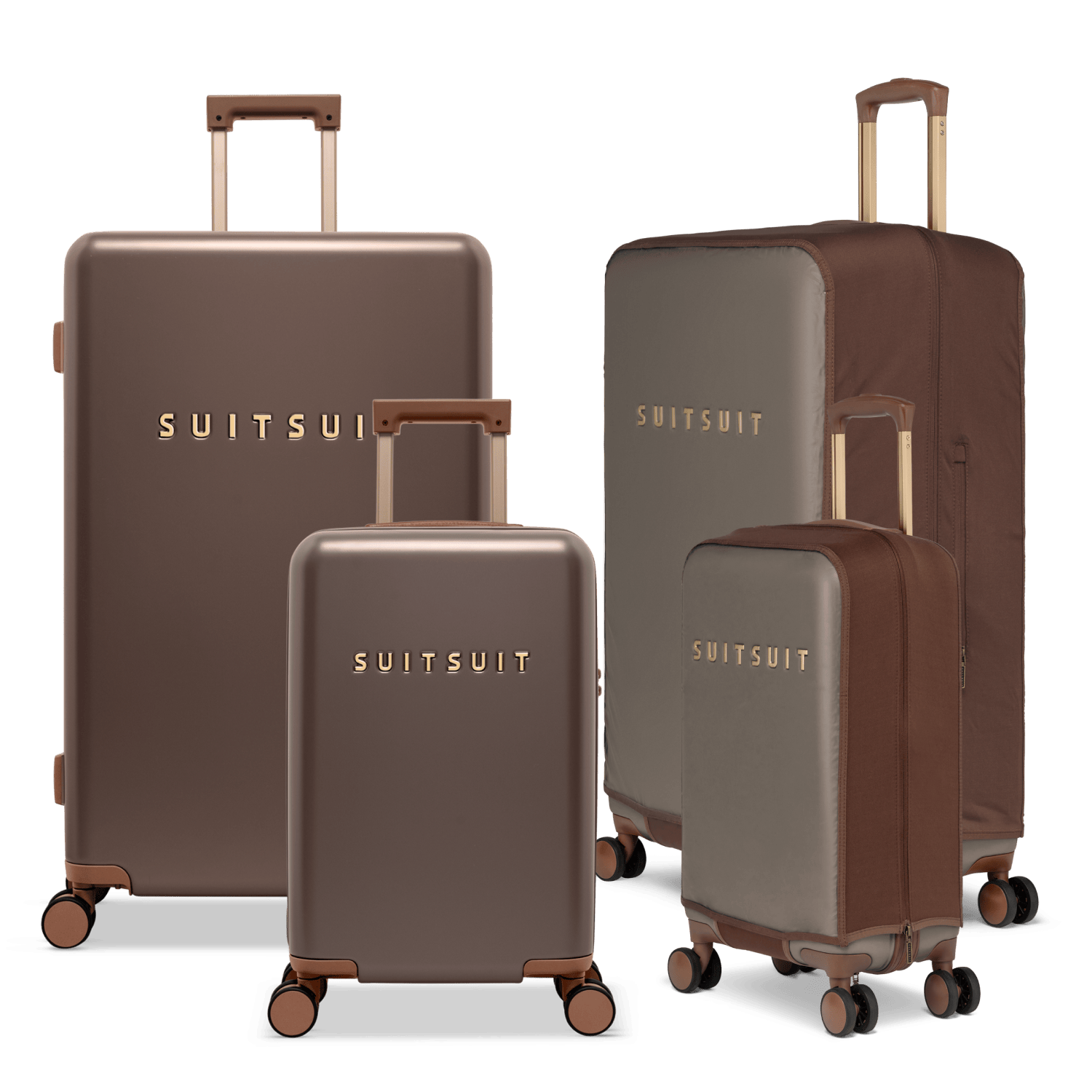 Fab Seventies Special Edition - Chocolate Brown - Safe Travels Set (55/76 CM)